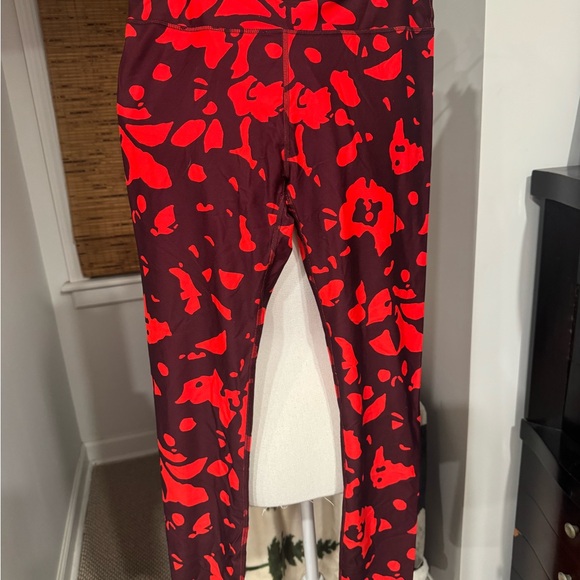 Fabletics Pants - Fabletics Salar Legging - Red and Black